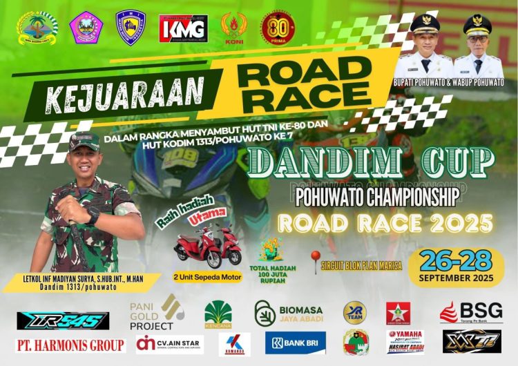 BAKAL HEBOH!!! Persiapan Road Race Dandim Cup Pohuwato hampir rampung