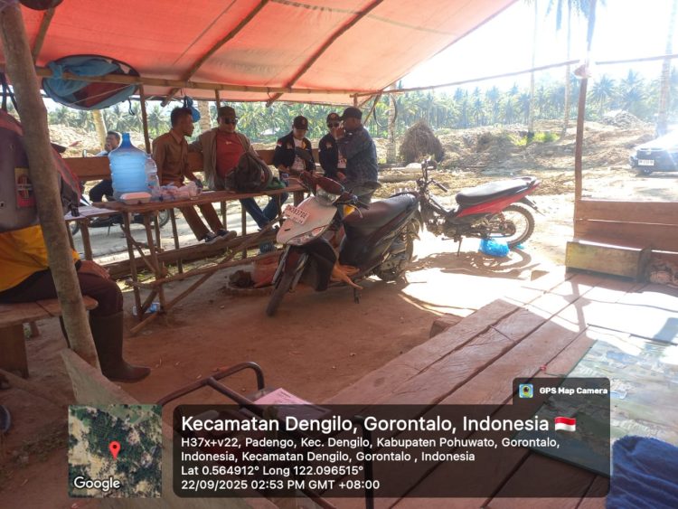 Pemdes Dan BPD Desa Karya Baru Lakukan Pendataan Alat Berat Exkapator Dilokasi Tambang