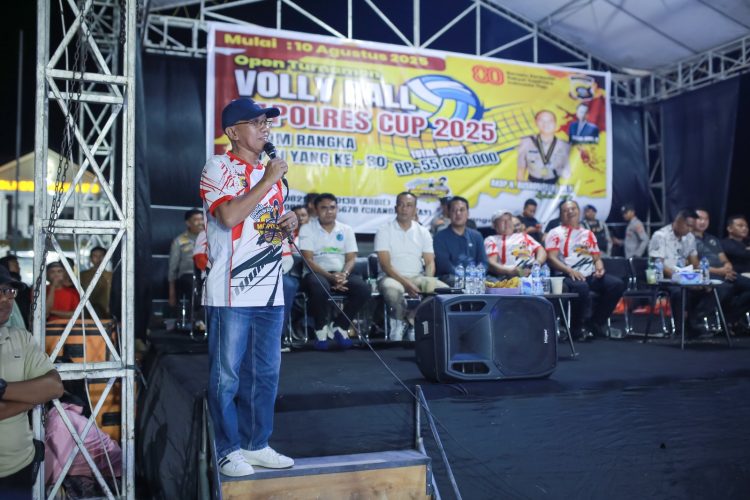 Kapolres Cup 2025; Wabup Iwan S Adam Bangga Terhadap Atlet  Volleyball di Pohuwato