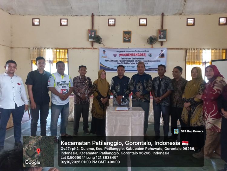 Musrembangdes Desa Dulomo, Kades Risman Igirisa; musyawarah ini realisasinya Tahun depan