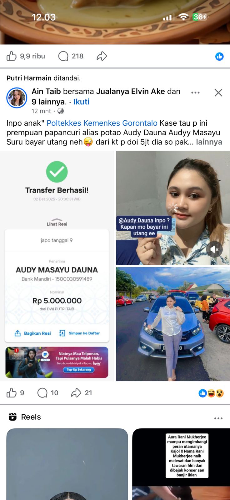 Keluarga Audy Dauna Tempuh Jalur Hukum, Ain Taib Dilapor