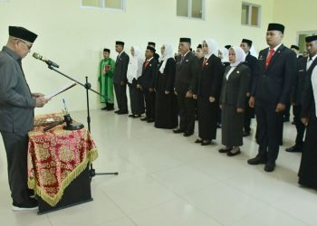 Lantik 41 Pejabat, Bupati Saipul Mbuinga Tekankan Profesionalitas Dan Pelayanan Maksimal