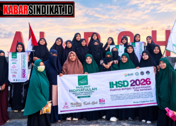 70 Muslimah Pohuwato Gelar Pawai IHSD 2026, Bagikan 300 Hijab Gratis dan Gaungkan Syariat