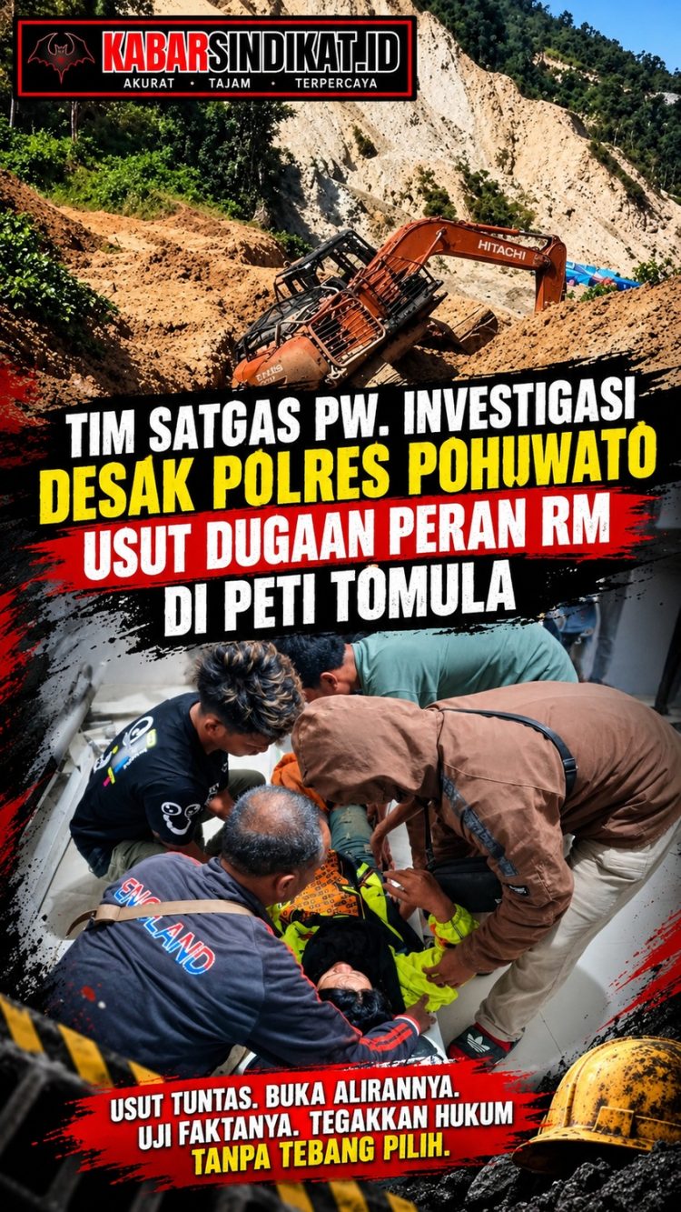 TIM SATGAS PW. INVESTIGASI DESAK POLRES POHUWATO USUT DUGAAN PERAN RM DI PETI TOMULA